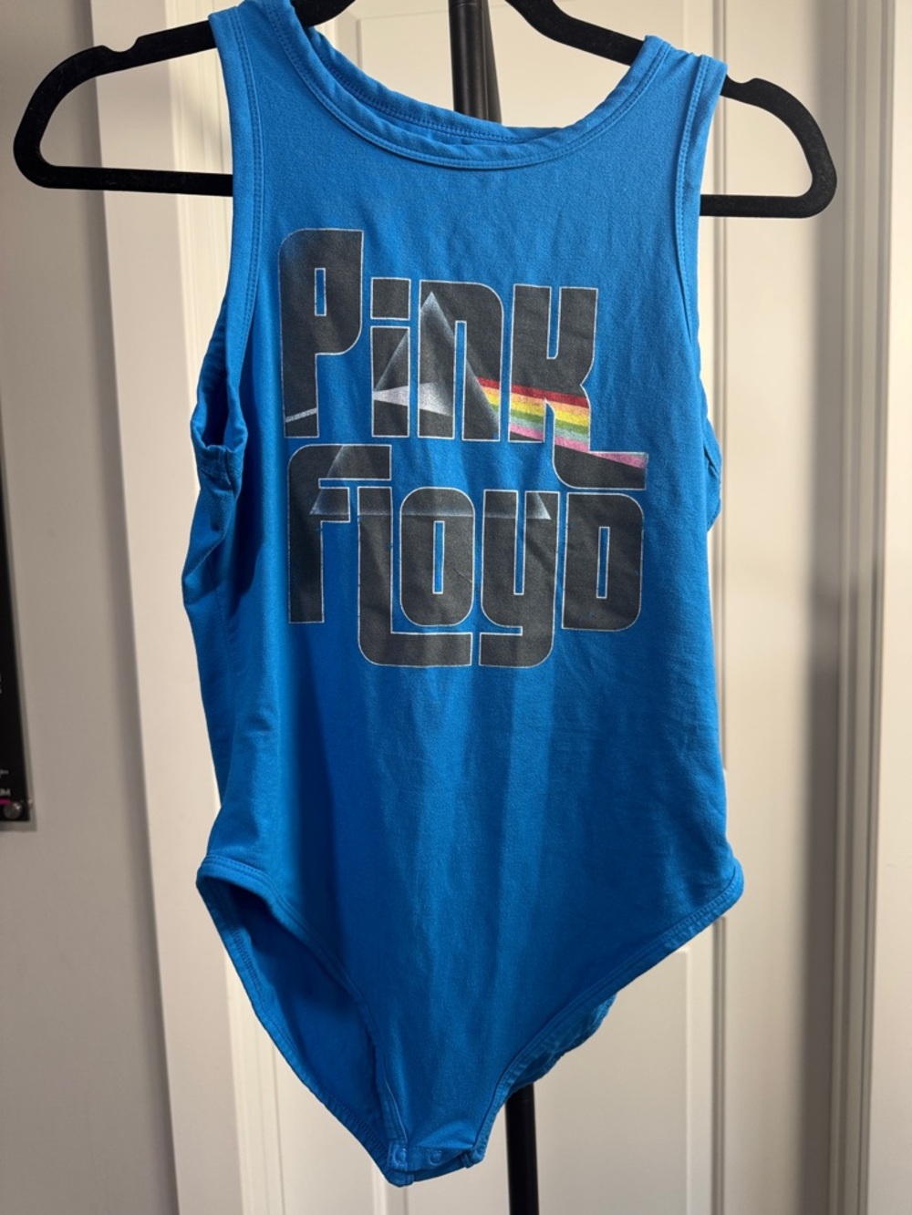NWOT Pink Floyd Blue Graphic Body Suit Size Medium Woman’s